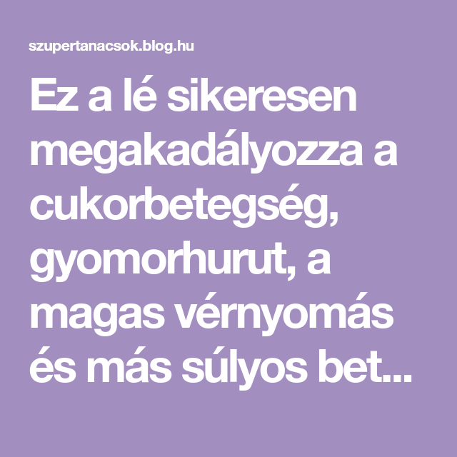 3-4 fokos magas vérnyomás